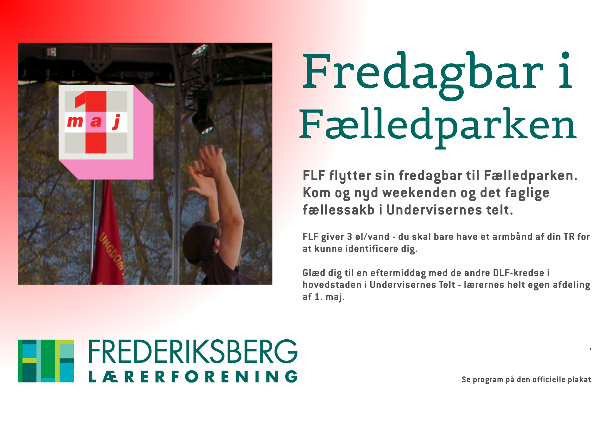 Fredagsbar 1. Maj 2026 Fællesparken
